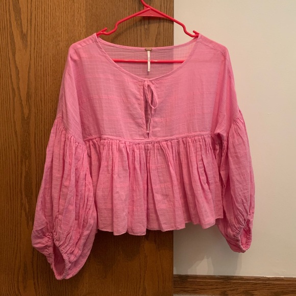 beaumont mews cropped peasant top